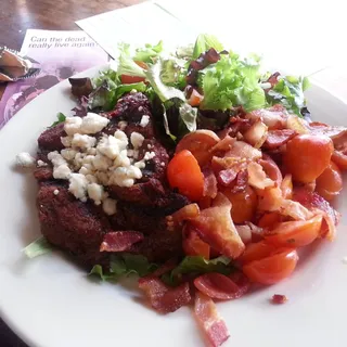 8oz Flat Iron Steak & Eggs