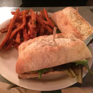 Mozzarella, Avocado, Tomato Sandwich