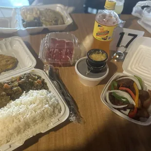 White rice, legume, griot and bunun