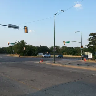 Intersection of Lovers Ln &amp; Bluff view. Bona is on the SW corner front door faces Bluffview