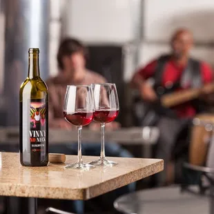 Fridays Uncorked with a band and a food truck. No Cover.