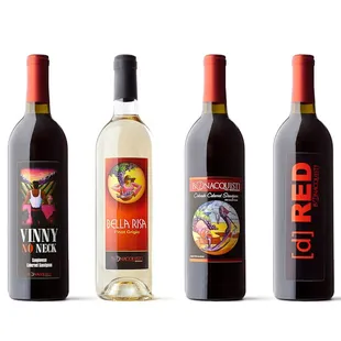 Our classics. Vinny No Neck, Bella Risa, Reserve and dRED