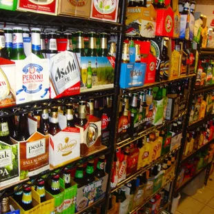 a wide selection of beer