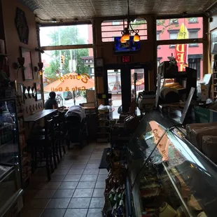 the interior of a restaurant