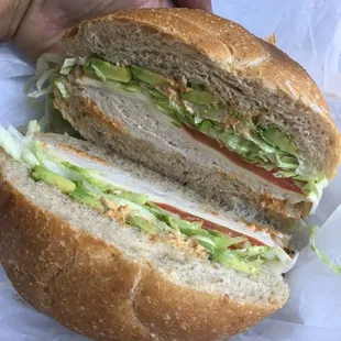 Turkey Sandwich on Whole Wheat Roll (custom made)