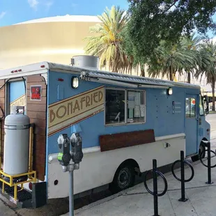 At one of their locations across the street from the Superdome