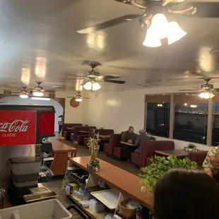 Right side of restaurant