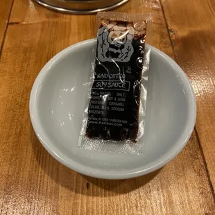 Soy sauce packet