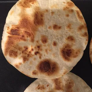 Cooked up tortillas bought at Farmer's Market!