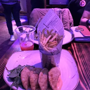 Empanadas and Yuca Fries