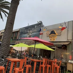 Outside