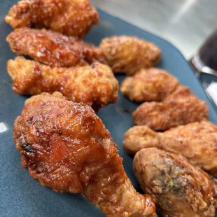 chicken wings, fried chicken wings, poultry, bbq chicken, chicken, chicken wings and fried chicken, food, bbq wings, fried chicken