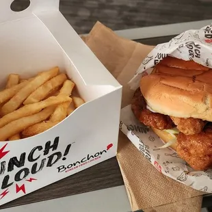 Soy Garlic Sandwich w/ fries