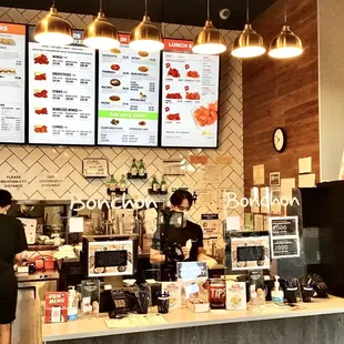 Front counter.
