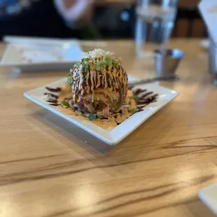 Avocado salmon ball