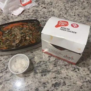 Japchae and Wings