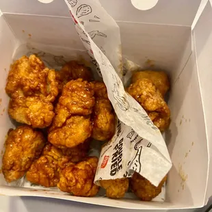 Boneless Korean chicken wings, spicy and tangy