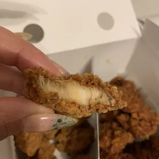 Closer example of how dry and old the boneless wings were
