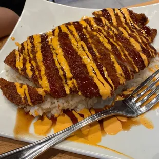Chicken katsu (over rice)