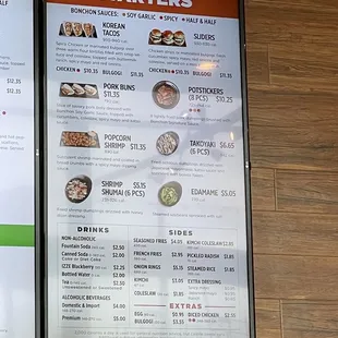 Updated menu -2021