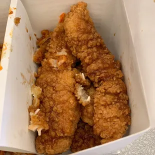 chicken wings and fried chicken, food