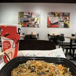 Japchae &amp; Fountain drink