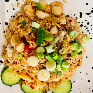 Seafood Fried Rice that&apos;s good do you like this? I posted your picture like this yeah like