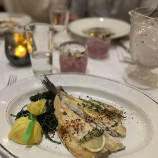 a plate of food on a table