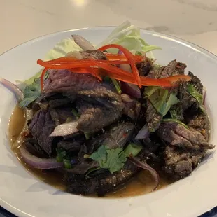Beef salad one of our favorites!