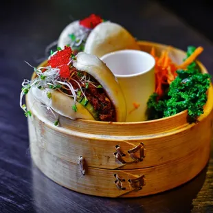 Pork belly steamed buns