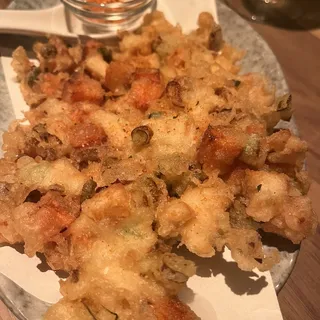 Udon Soup with Shiromi Kakiage