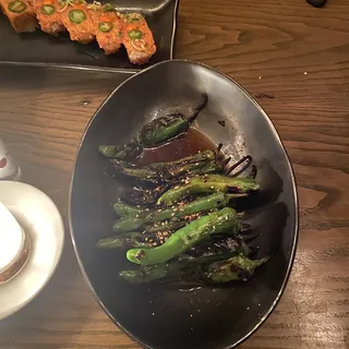 Grilled Shishito Peppers
