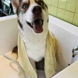 Towels are provided!