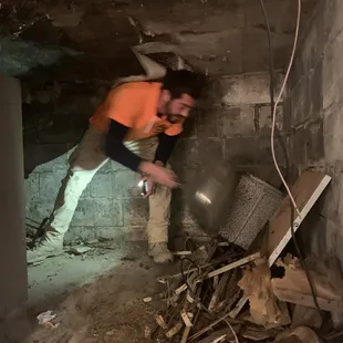 Will!!! came up with a plan .They think on their feet and are used to surprises in old homes