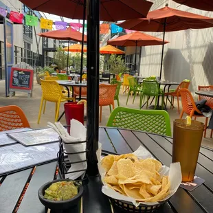 Patio dining area