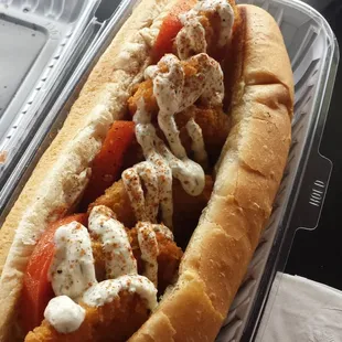 Shrimp poboy