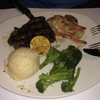 Sirloin and Shrimp