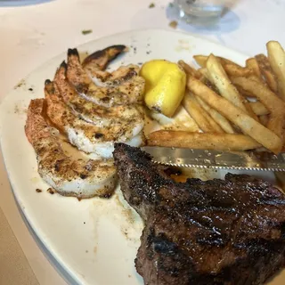 Sirloin and Shrimp