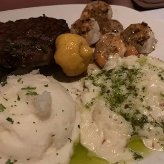 Sirloin and Shrimp