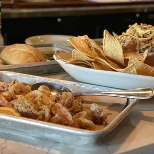 Calamari, Ahi Tuna Poke Bowl