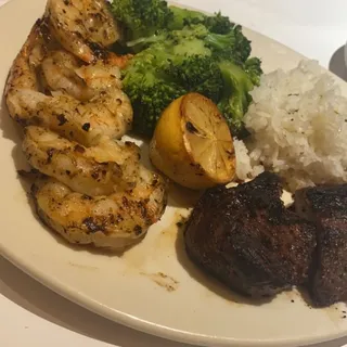 Sirloin and Shrimp