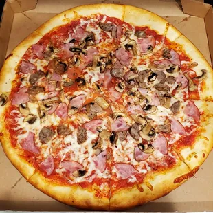 a pizza in a box