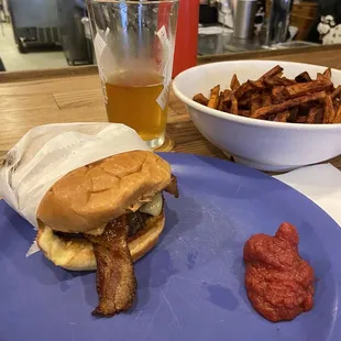 PBJ and sweet potato fries