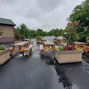 Outside seating