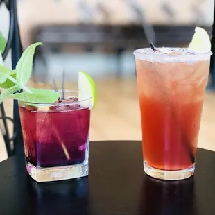 two cocktails