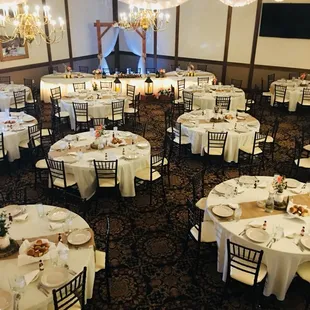 The Grand Ballroom holds up to 500 people for any reception or event you need!