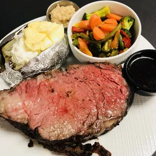 Hand cut prime rib