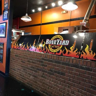 the interior of the restaurant