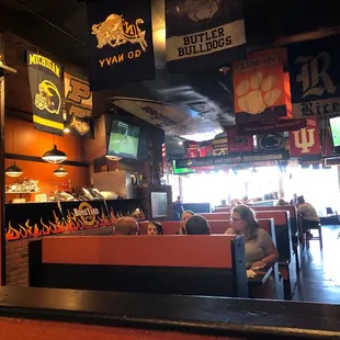 the interior of the restaurant