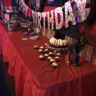 a birthday party table